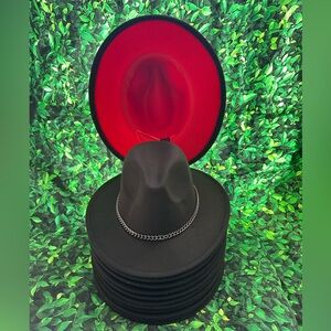 BIG SALE FEDORA HAT-Two Tone Chain Belt Hat